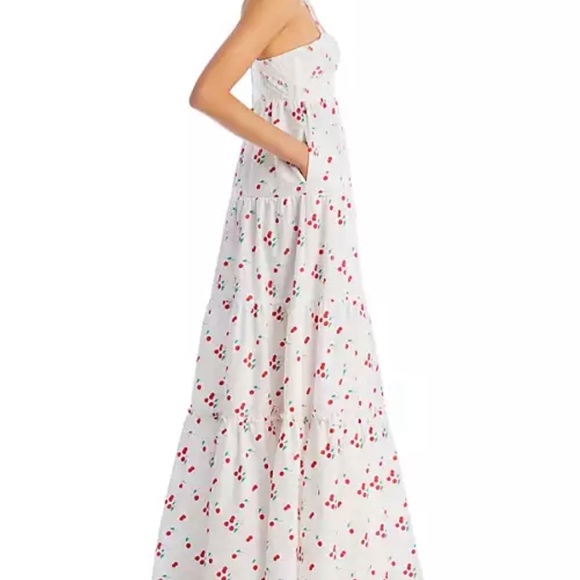 AQUA & KRISTOPHER BROCK Cherry Print Bustier Maxi Dress - Picture 4 of 4